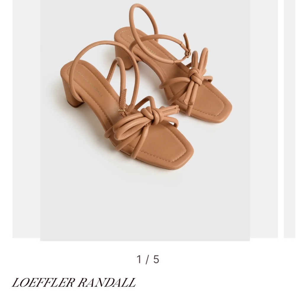 Loeffler Randal Mikel Heels Dark Tan